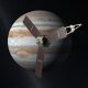 Image of Jupiter and the Juno spacecraft